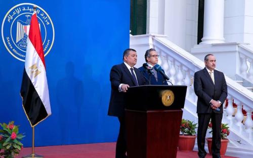 مؤتمر صحفى مع وزيرى السياحة والأثار والطيران بمقر وزارة الدولة للإعلام 2020