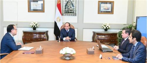 لقاء مع رئيس الجمهورية ورئيس مجلس الوزراء لعرض رؤية تطوير الإعلام فى مصر - يناير 2020