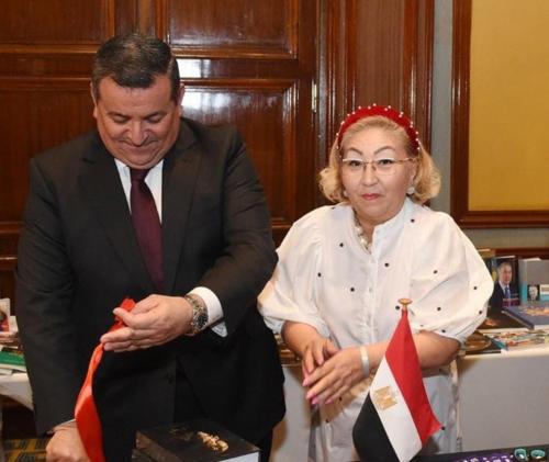 خلال احتفالية سفارة كازاخستان بالقاهرة