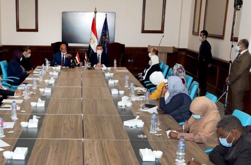 خلال افتتاح أول دورة خاصة لتدريب الإعلاميين السودانيين بالقاهرة عام 2020