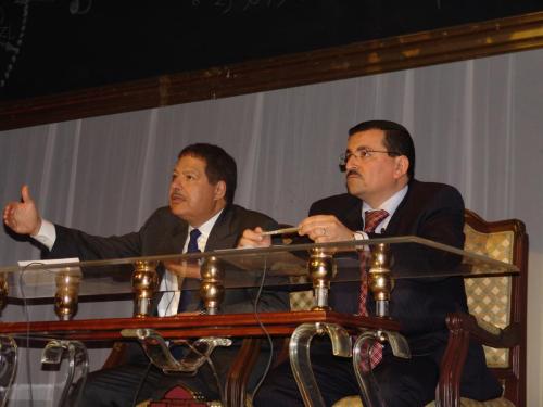 احمد زويل في صالون الأوبرا الثقافى