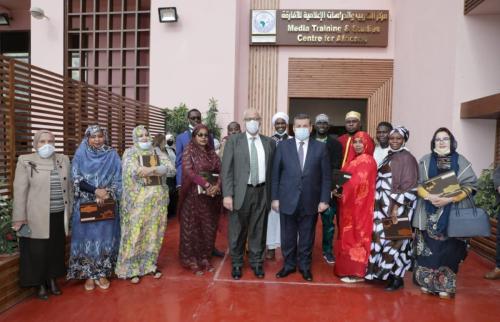 حفل تخريج دفعة من الإعلاميين السودانيين بمركز تدريب الإعلاميين الأفارقة بحضور سفير السودان بالقاهرة عام 2021