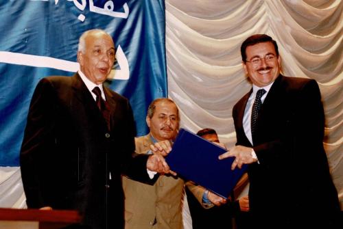جائز التفوق الصحفي بنقابة الصحفيين عام 1996